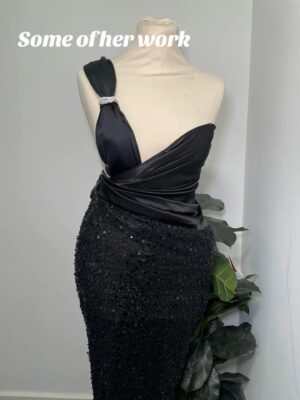 IMG-20260708-WA0089 Black Diamond Draped Evening Gown