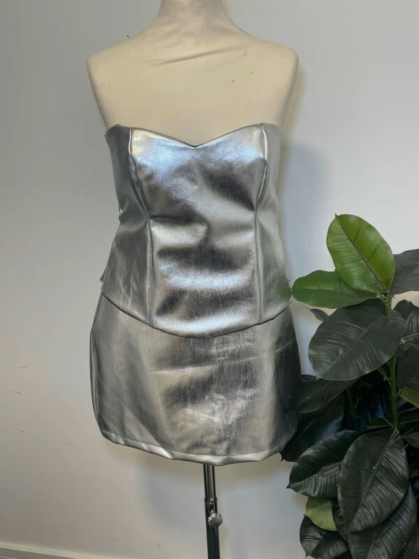 Starlight Metallic Tube Dress