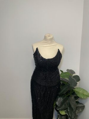The Midnight Sequin Corset Gown