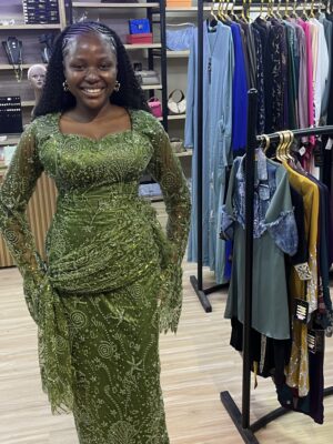 The "Oceania" Glittering Corset Gown