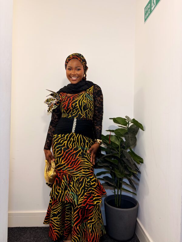 The "Kemi" Feathered Shoulder Maxi