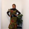 The "Kemi" Feathered Shoulder Maxi