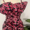 Nia Off-Shoulder Ankara Dress