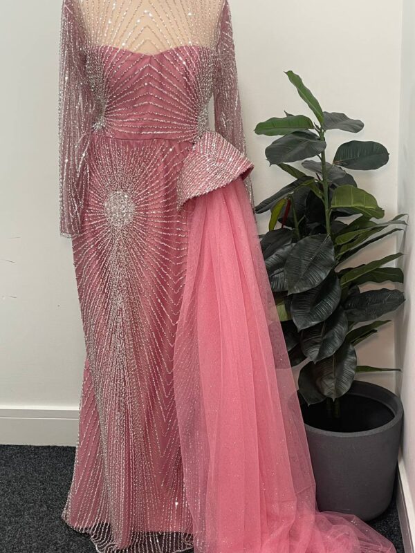 The Celestial Blush Starburst Gown